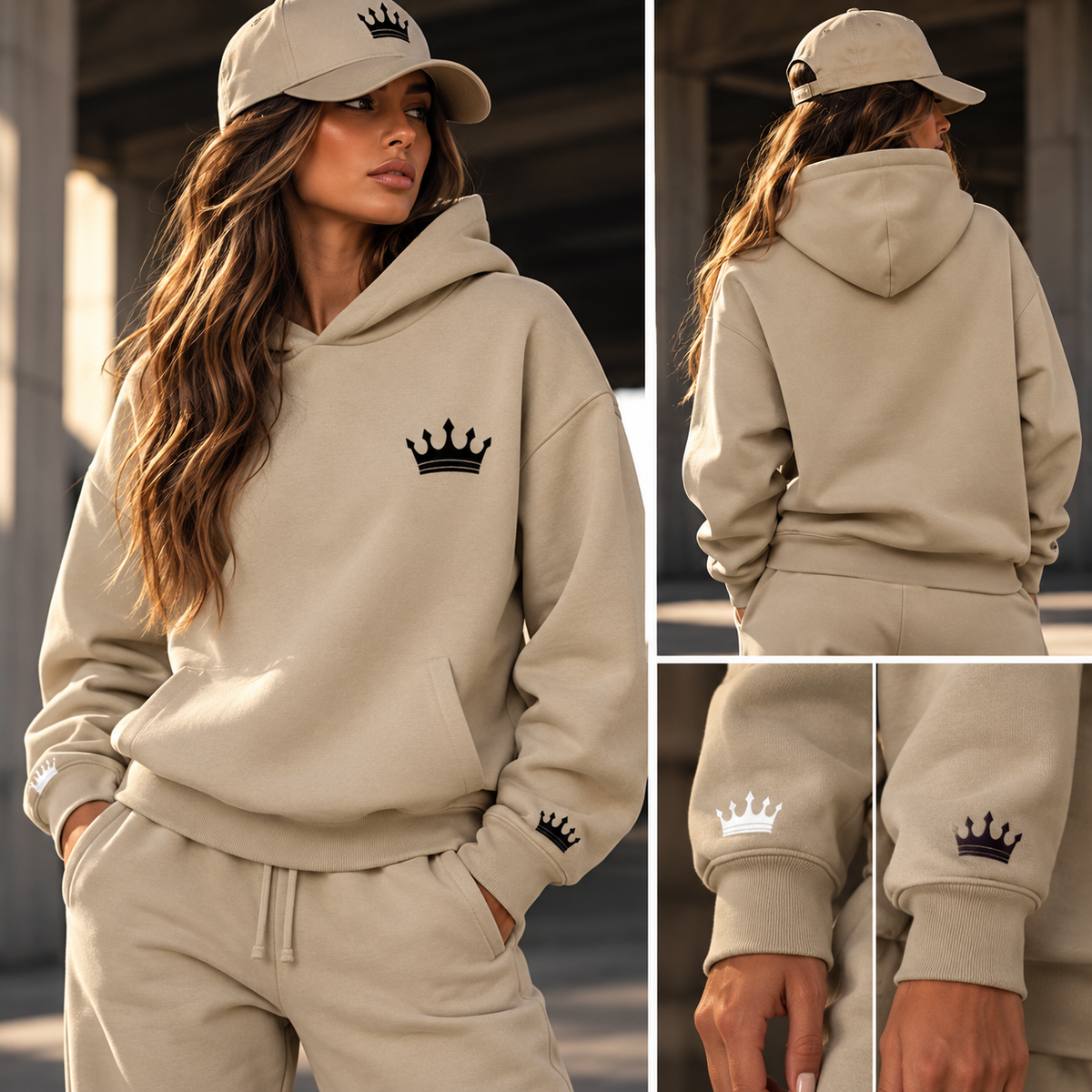 Sovereign Collection Sculpted Hoodie (Blk Crown)